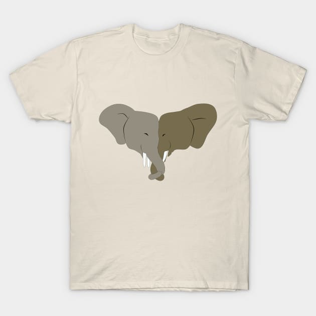 Elephant love T-Shirt by LittleAna